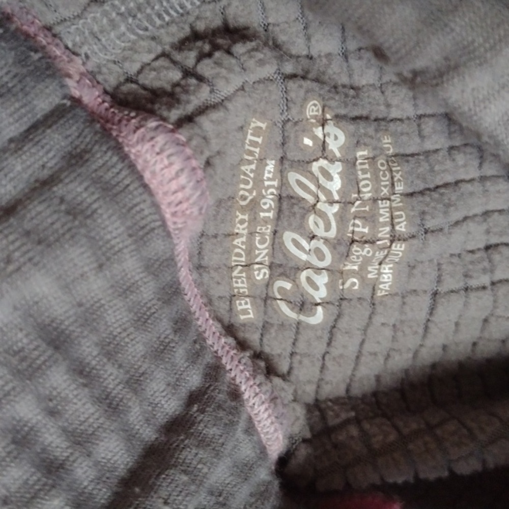 Women's Cabela's Polartec Base Layer bottoms Sz S 🩷/🩶 - Picture 2 of 8